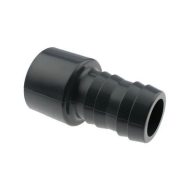 PVC tömlőcsatlakozó ragasztható D50-38mm szürke