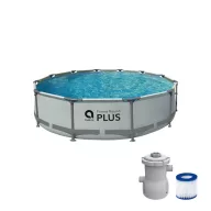 Avenli Frame Plus medenceszett köralakú szürke 305x76cm