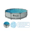 Avenli Frame Plus medenceszett köralakú szürke 305x76cm