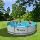 Avenli Frame Plus medenceszett köralakú szürke 305x76cm