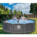 Avenli Frame Plus medenceszett köralakú antik fa mintás 305x76cm