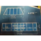 Avenli Frame medenceszett ovális barna rattan hatású 427x275x100cm