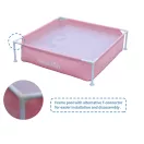 SunClub Frame gyerekmedence szögletes rózsaszín 122x122x33cm