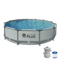 Avenli Frame Plus medenceszett köralakú szürke 366x100cm