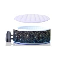   Avenli Aurora felfújható jakuzzi  levélmintás fehér LED világítással 204x70cm