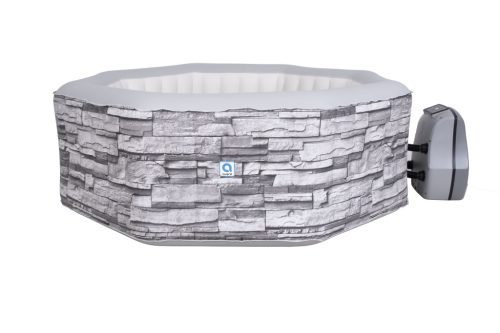 Avenli felfújható jakuzzi Vermont szürke tégla mintás 195x195x70cm