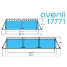 Avenli Frame medenceszett téglalap alakú szürke 300x207x66cm