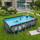 Avenli Frame Plus medenceszett téglalap alakú fekete márvány 400x200x99cm