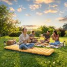 Avenli Single csúszásmentes felfújható kempingágy TPU bevonatú beépített lábpumpával 200x70x20cm