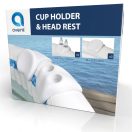 Avenli jakuzzi szett 2 db fejtámla és 1 db pohártartó 17x24x25cm 25x23x23cm