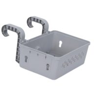 Avenli peremre akasztható tárolókosár szürke 31x21x11cm