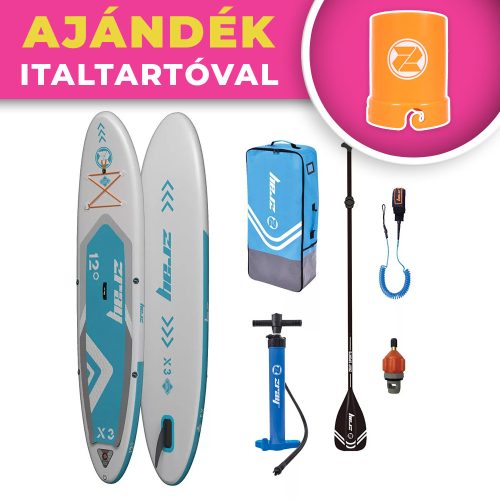 Zray felfújható SUP X-Rider 3 kajakká alakítható 365x81x15cm 165kg teherbírás