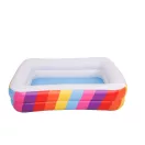 SunClub nagy gyerekmedence téglalap alakú szivárvány színű 195x140x47cm kor:6+év