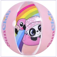 SunClub felfújható strandlabda Panda rózsaszín 40cm