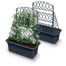 Prosperplast Bloma virágtartó futtatóval antracit 58x28,8x22cm