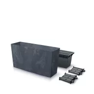   Prosperplast Urbi Case Beton Effect M virágláda antracit 77x23,5x40,6cm