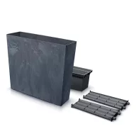   Prosperplast Urbi Case Beton Effect T virágláda antracit 77x23,5x68,7cm