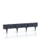 Prosperplast Garden Stone ágyásszegély antracit 390x18,7cm