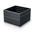 Prosperplast Base Woody magaságyás antracit 75,6x75,6x25cm