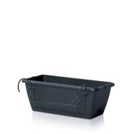   Prosperplast Respana Easycare W 40-es balkonláda akasztóval antracit 39,7x19x14cm