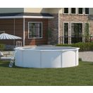 Premium Pool 360x120cm fehér színű, kör alakú acélfalú medence létrával és fedőtakaróval