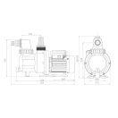 Super Black SPS 50 medence szivattyú 250W, 7 m3/óra