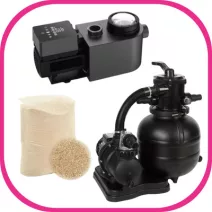 MEDENCE SZIVATTYÚ ÉS HOMOKSZŰRŐS VÍZFORGATÓ